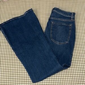 Abercrombie & Fitch Blue Flare Wide Leg Jeans